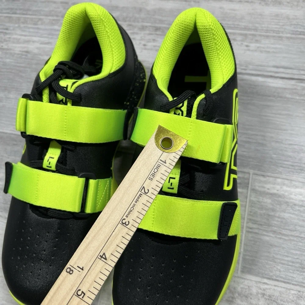 TYR L-1 Lifter Limited Edition Lifting Shoes, Black Attack Yellow, M 10 / W 11.5